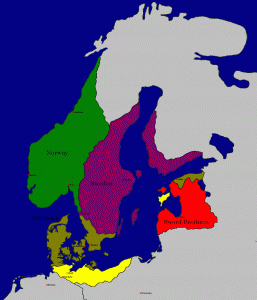 1219 г. Вальдемар II, король Дании, победил эстов-язычников