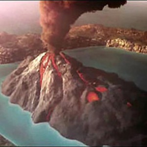 -1535 г. до н.э. Вулкан Санторин взорвался и накрыл пеплом, цунами и землетрясением Крит