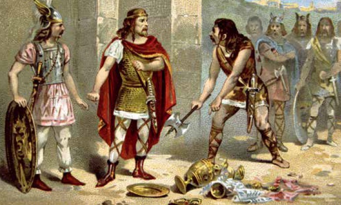 486 г. Хлодвиг I, правитель франков, захватывает римские территории в Галлии после распада Западной римской империи