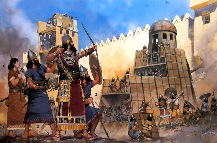 -575 г. до н.э. Тирцы (финикийцы) сдались Навуходоносору II после 13-летней осады
