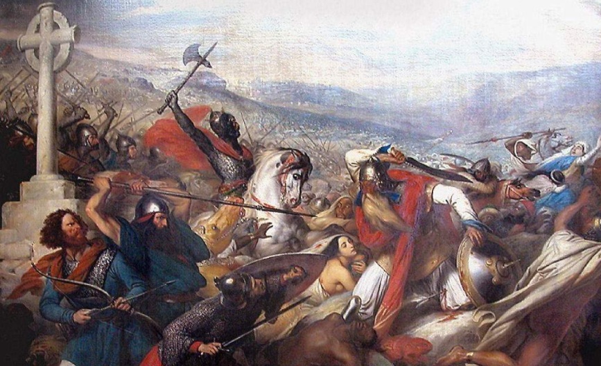 732 г. Карл Мартелл остановил продвижение армии арабов мусульман при Пуатье