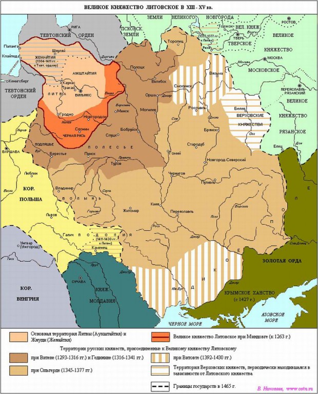 1385 г. Ягайло, великий князь литовский, заключает Кревскую унию с Польшей