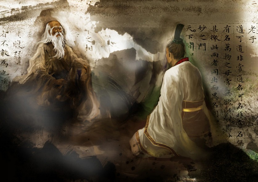 -517 г. до н. э. Лао-цзы, основатель даосизма, встречается с Конфуцием