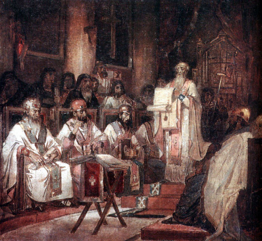 381 г. Григорий Нисский, отец церкви и епископ Ниссы, принимал участие во Втором Вселенском соборе