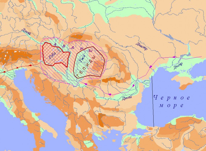 568 г. Баян I основывает Аварский каганат в Среднем Подунавье