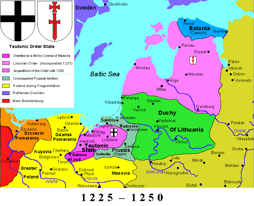 1224 г. Меченосцы захватывают Юрьев (Дерпт, Тарту) у эстов