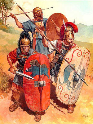 Консул Деций принес себя в жертву в битве при Везувии