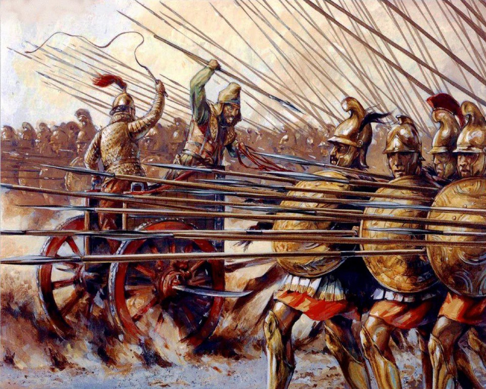-331 г. до н.э. Александр Македонский разбил армию Дария III в битве при Гавгамелах