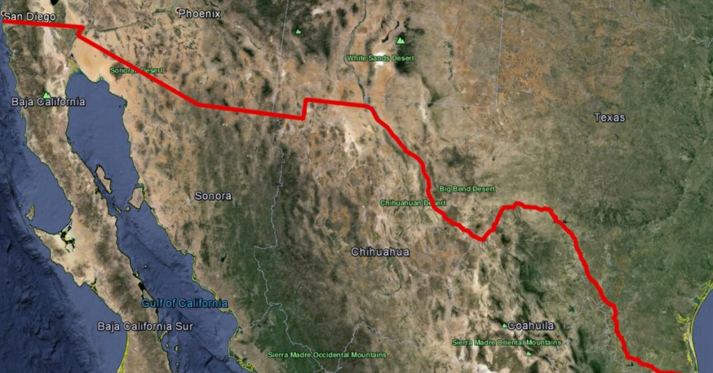 Перешли границы почему. Техас граница с Мексикой. Граница Мексики и США. Американо-Мексиканская стена на карте. Стена на границе с Мексикой на карте.